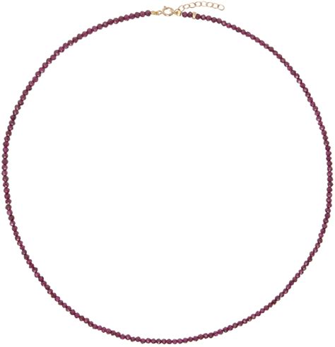 Red January Birthstone Garnet Necklace By JIA JIA On Sale