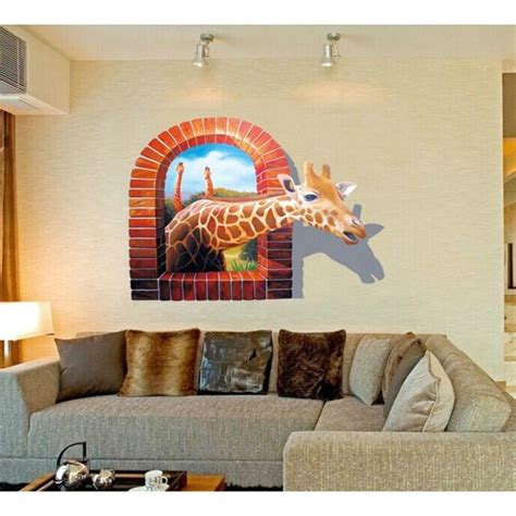 3D Wall Stickers New Design Art Picture Animal Decal For Room Home ...