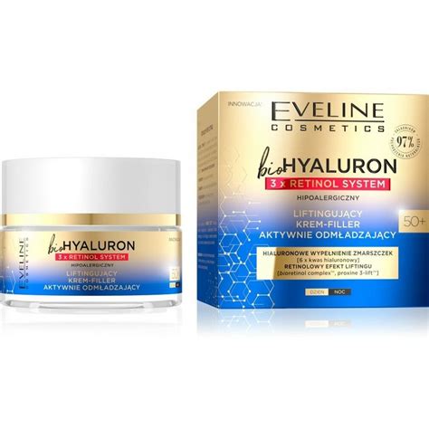 Eveline Cosmetics Nachtcreme Eveline bioHYALURON 3xRetinol System 50 ...