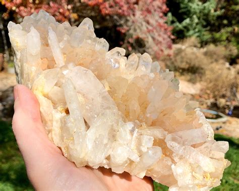 1894g Clear Quartz Crystal Cluster Large Specimen with Double ...