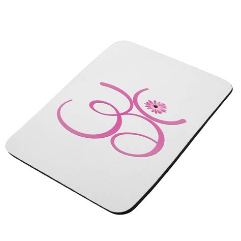 Om Pink Flower KuzmarK Mousepad Hot Pad Trivet Walmart