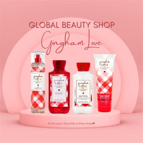 Jual GINGHAM LOVE BBW Fragrance Mist Body Lotion Shower Gel