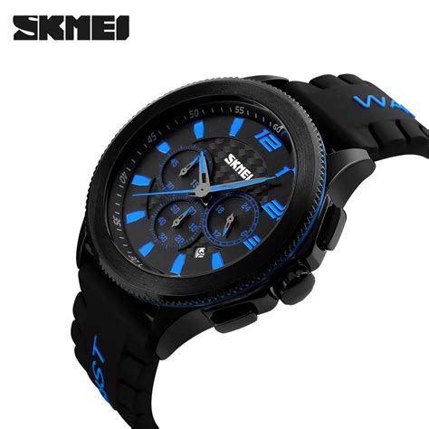 Men Fashion Quartz Watches Skmei Brand Casual Auto Date Stop Watch