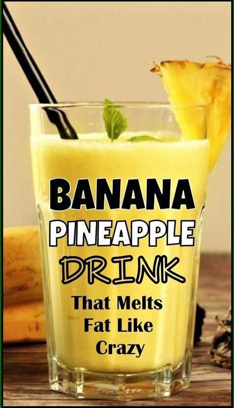 Pineapple Lemon Drink For Rapid Weight Loss Pineapple Drinks Banana