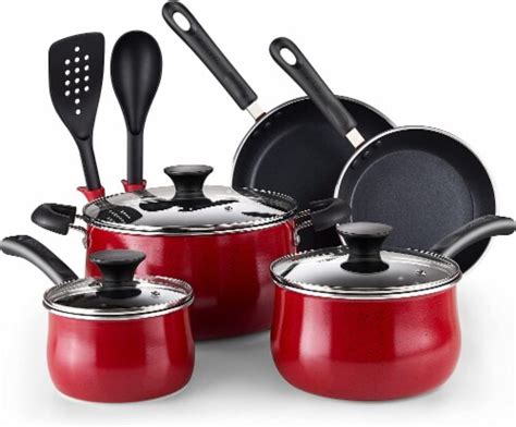 Cook N Home 10 Piece Nonstick Cookware Set Belly Shape Kitchen