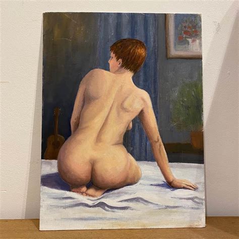 Female Nude Study Oil On Board Tinker And Toad