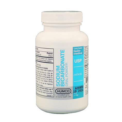 Humco Sodium Bicarbonate Heartburn Relief Powder 42 Oz — Mountainside