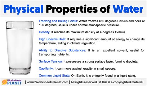 Physical Properties of Water