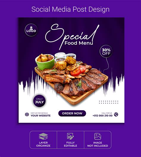 Special chicken social media post design on Behance