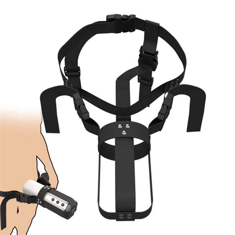 Adjustable Strap On Automatic Male Masturbation Cup Wearable Sex Harness Male Hands Free