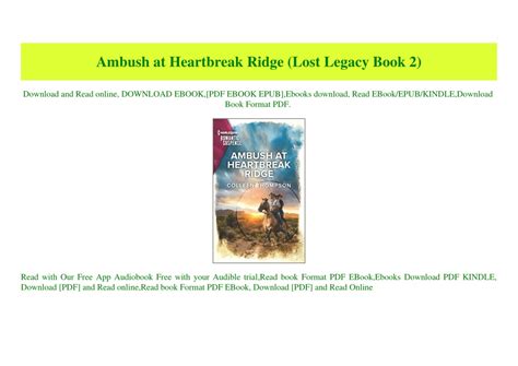 PPT - PDF) Ambush at Heartbreak Ridge (Lost Legacy Book 2) (Ebook pdf ...