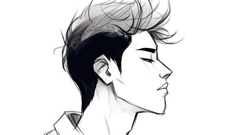 Guy Hair Drawing Profile