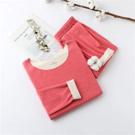 Ensemble De Lingerie Ensemble De Pyjama Thermique Sans Couture Pour