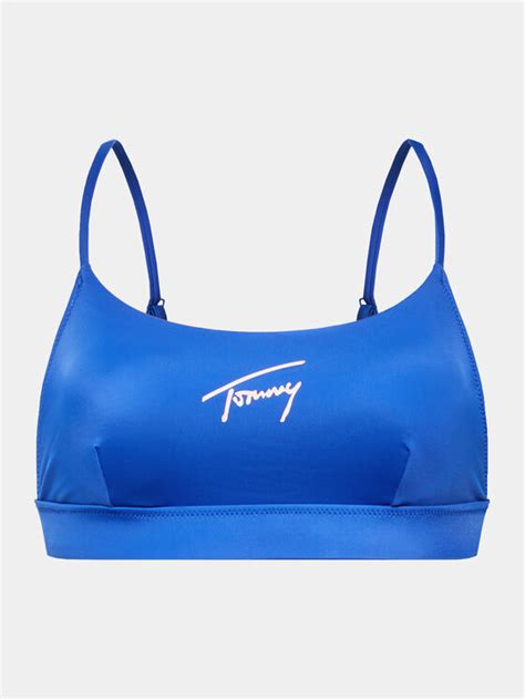 Tommy Jeans Góra od bikini UW UW Niebieski Modivo pl