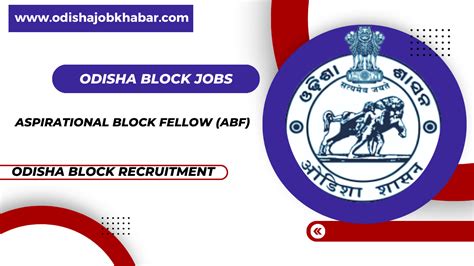 Odisha Block Level Abf Recruitment 2024 Offline Apply Now Odisha Job