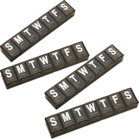 Amazon.com: Weekly Pill Organizer - (Pack of 4) Extra Large Vitamin