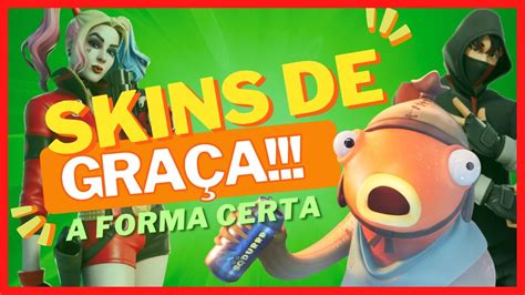 COMO CONSEGUIR SKINS GRÁTIS NO FORTNITE FUNCIONANDO YouTube