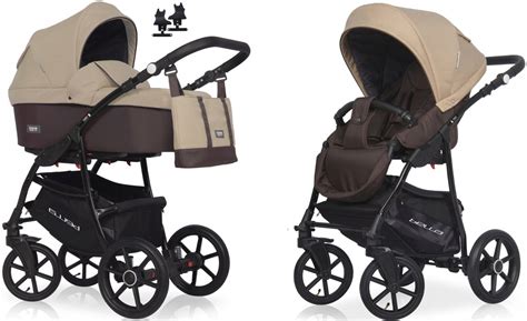 RIKO BASIC BELLA WÓZEK DZIECIĘCY 2W1 - KOLOR 07 TAUPE Z ADAPTERAMI MC ...