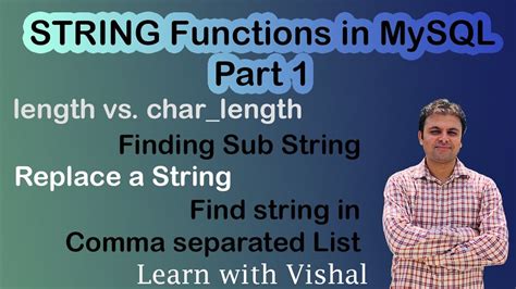 String Functions In MySQL LENGTH CHAR LENGTH SUBSTR UPPER