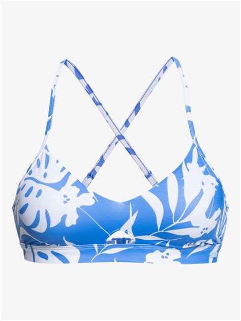 Roxy Love The Cross Step Bralette Bikini Top For Women Roxy