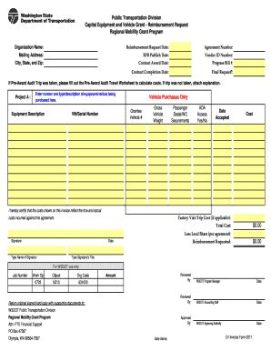 Fillable Online Wsdot Wa Consolidated Grants Guidebook Appendix H