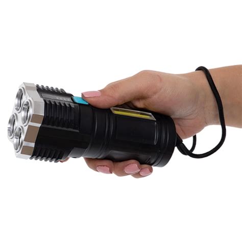 Купить Портативный фонарик с индикатором уровня заряда, ручной ...