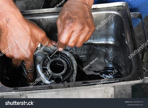 Human Hands Cleaning Car Part Stock Photo 2243457773 | Shutterstock
