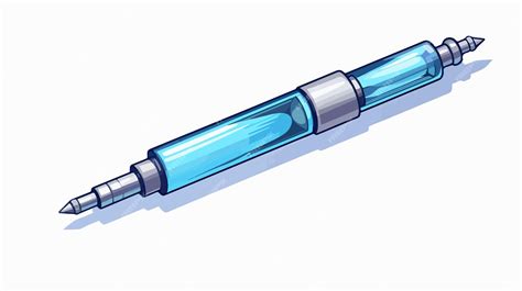 colorful cartoon syringe injection isolated  white background