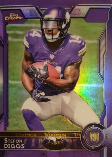 Stefon Diggs Topps Chrome Purple Refractor Price Guide