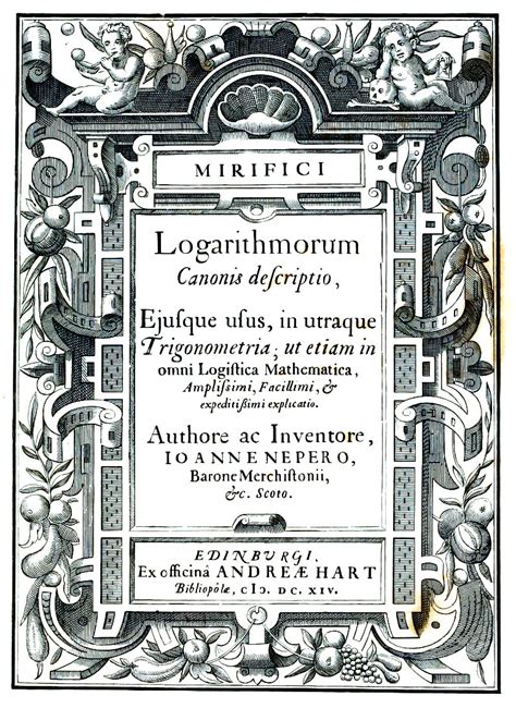 John Napier and the Discovery of Logarithms | SciHi Blog