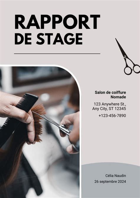 Modèles et exemples pour un oral de stage Canva