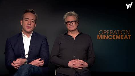 Colin Firth And Matthew Macfadyen Talk Operation Mincemeat Video