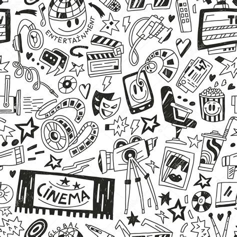 Cinema Seamless Background Stock Illustration By ©topform 30512903