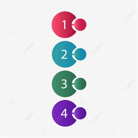 Colorful Bullet Point Collection Vector Bullet List Number Icon