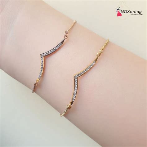 Jual Gelang Serut Fuji Dewasa Permata Cantik Dan Simple Titanium