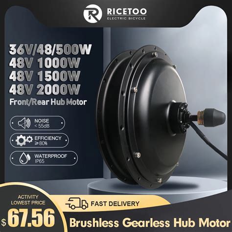 Бесщёточный двигатель для электровелосипеда 500W-2000W 36V48V | AliExpress