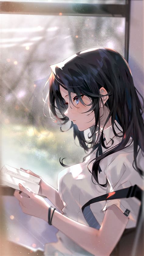 Reading [Original] (1800x3200) : r/Animewallpaper