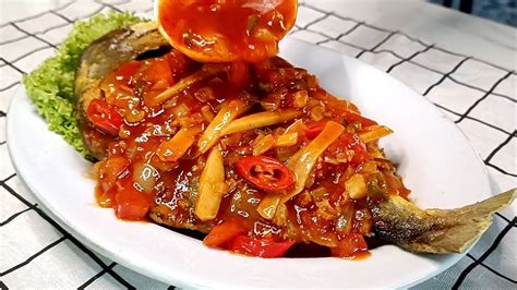 RESEPI Ikan Bawal Masam Manis Sweet Sour Bahan Ringkas Rasa Sedap