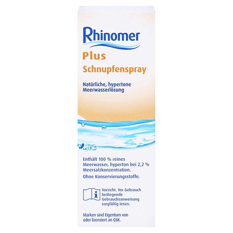 Rhinomer Plus Schnupfenspray 20 Milliliter Online Bestellen Medpex