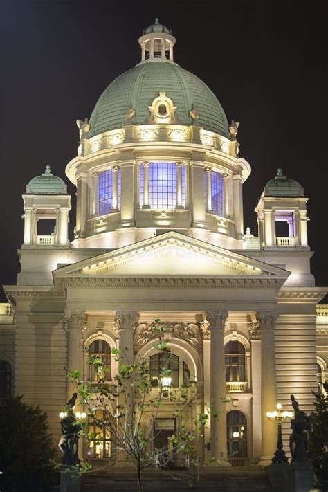 The Building Of The Serbian National Parliament Stock Photo Image Of