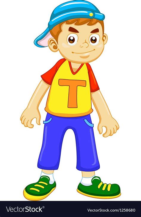 Cartoon Boy Royalty Free Vector Image Vectorstock Old Cartoon