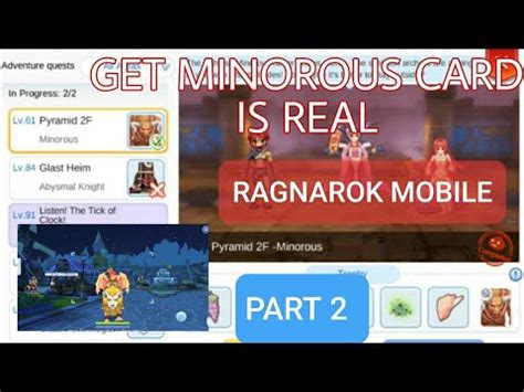 Get Minorous Card Is Real Ragnarok Mobile Pet Adventure Episode