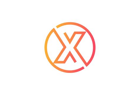 X Circle Letter Logo Design Graphic By Tanvir Enayet · Creative Fabrica