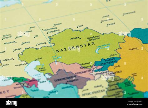 Kazakhistan Map Hi Res Stock Photography And Images Alamy