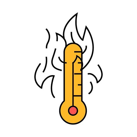 Hot Fire Icon Color Illustration Vector Art At Vecteezy