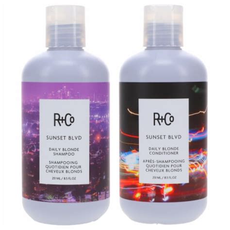 R Co Sunset Blvd Blonde Shampoo Oz Sunset Blvd Blonde Conditioner Oz Combo Pack Oz