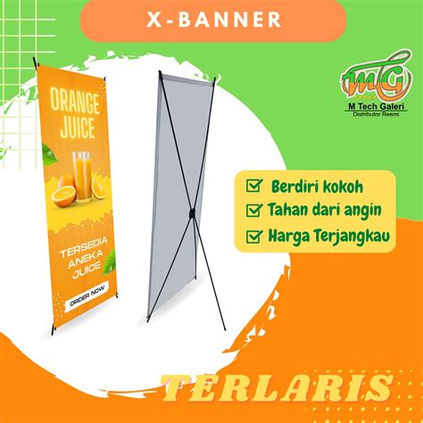 Jual X BANNER 60X160 CM HANYA RANGKA Shopee Indonesia