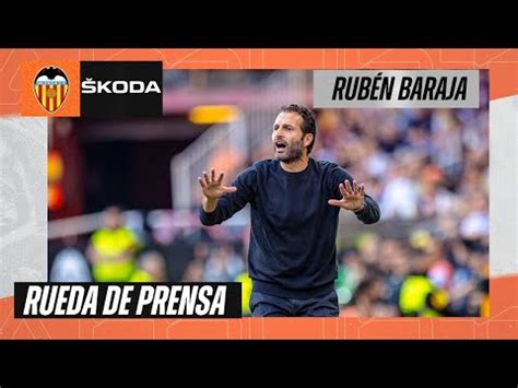 Rueda De Prensa De Rub N Baraja Posterior Al Valencia Cf Rcd Espanyol