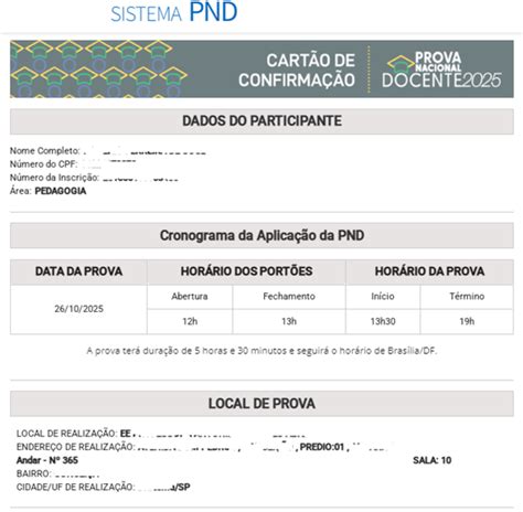 Pnd Local De Prova 2025 - LOCAL DA PROVA Nacional Docente PND 2025, Como achar no site ...