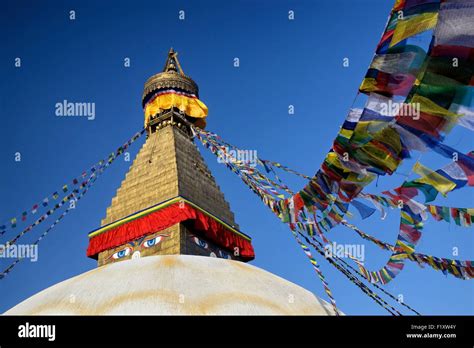 Nepal, Kathmandu valley, Bodnath listed as World Heritage by UNESCO ...